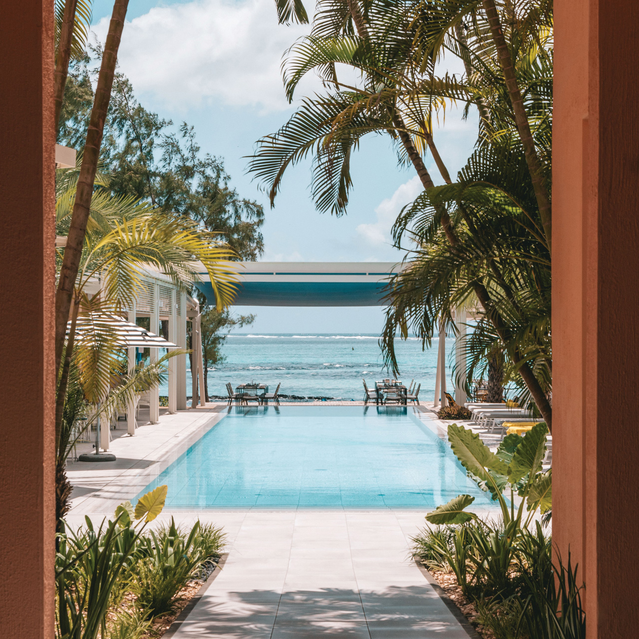 Swimming pool overlooking the ocean at SALT of Palmar.