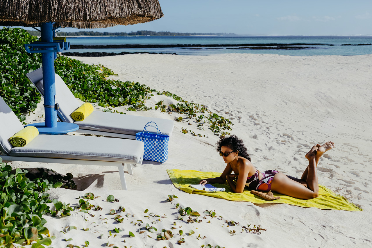 Relaxing on the white sandy beach at SALT of Palmar.