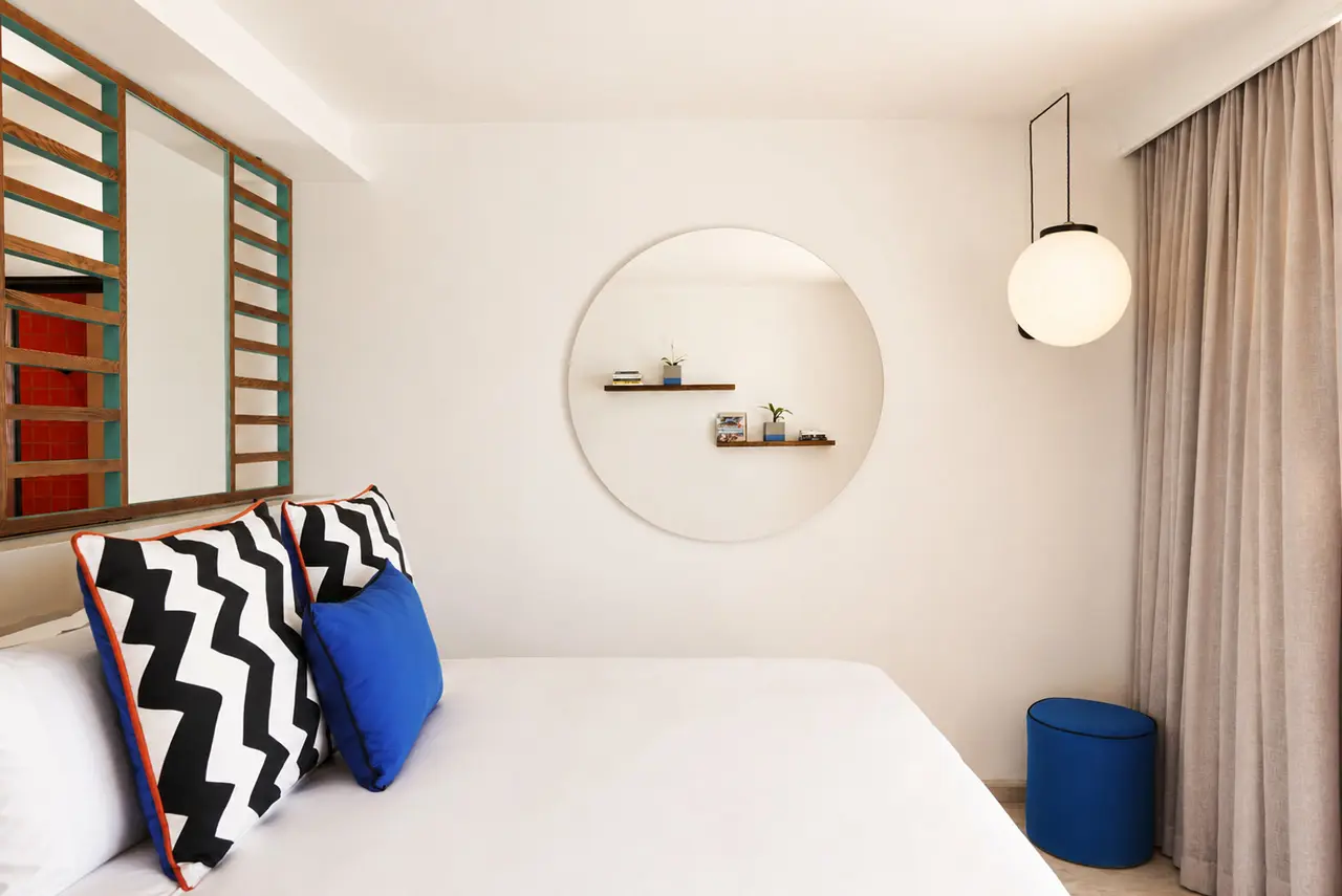 Bright and airy guest room with contemporary design at SALT of Palmar.