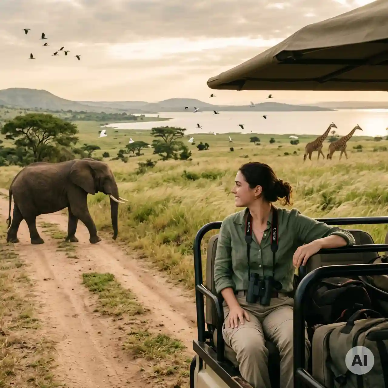 AI-Generated Image - Safari in Akagera National Park.