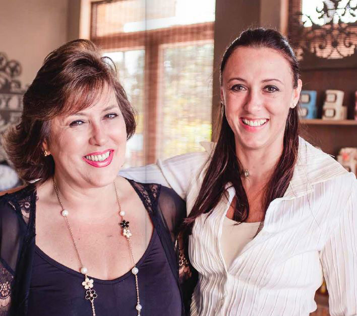 Body Bar founders Nathalie and Sarah at their artisan workshop.