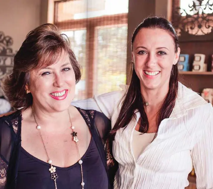 Body Bar founders Nathalie and Sarah at their artisan workshop.