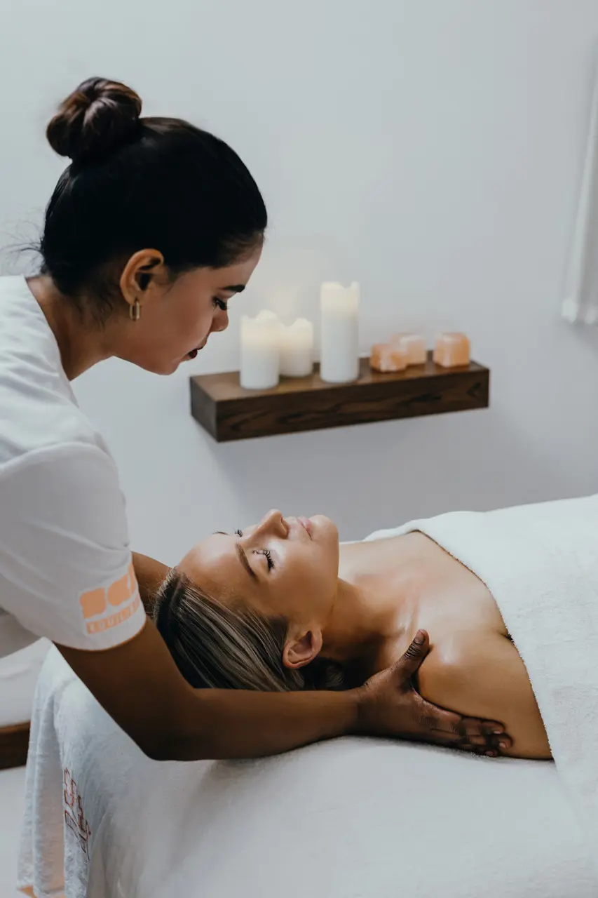 Relaxing massage treatment at SALT Equilibrium spa.