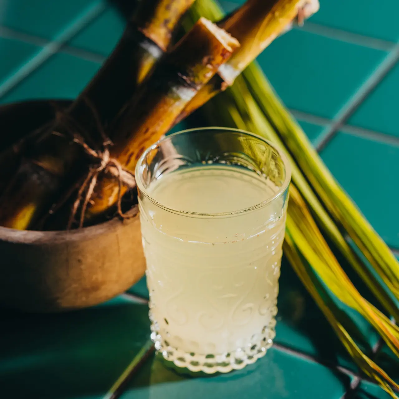 Fangourin drink made with fresh sugarcane at SALT of Palmar.
