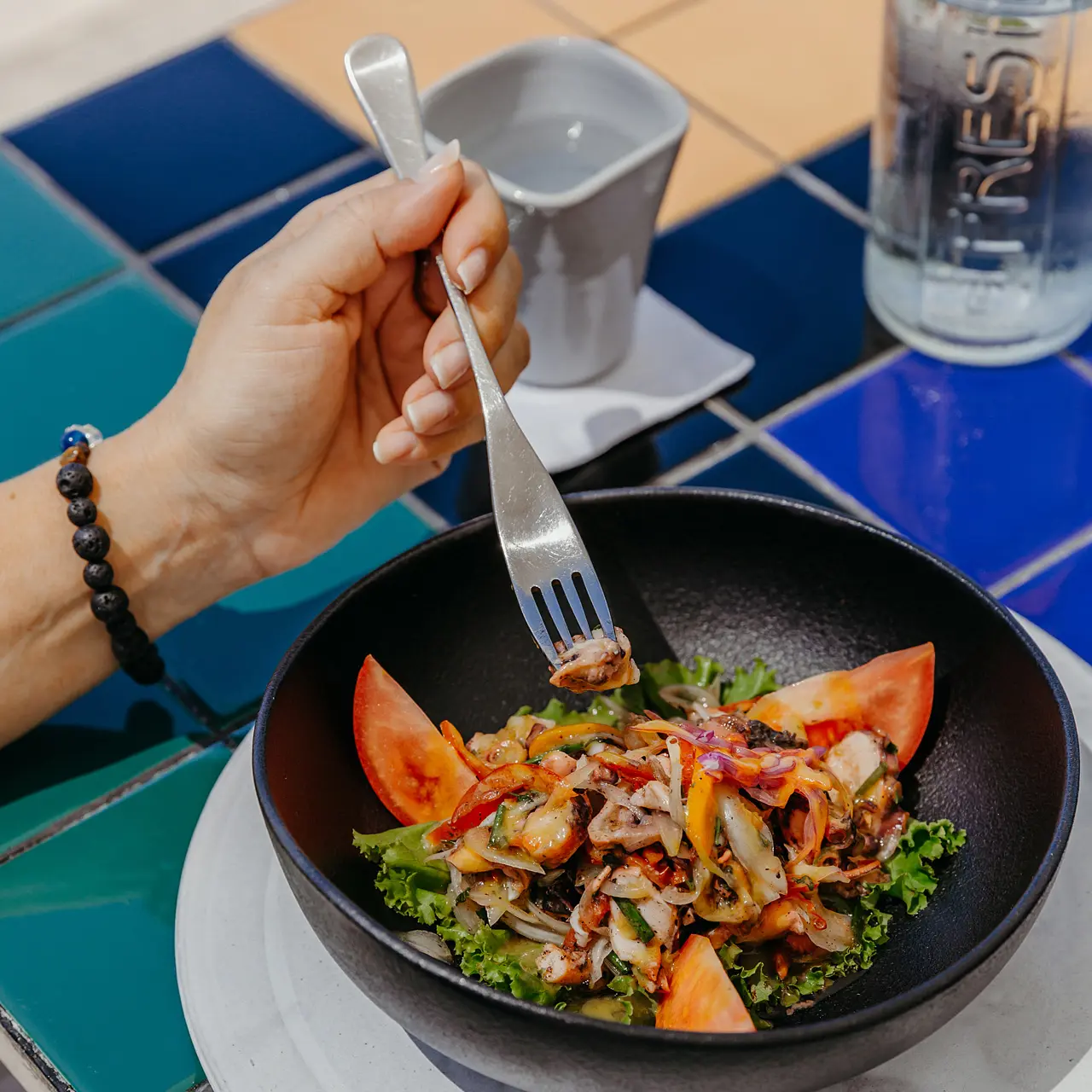 Fresh seafood salad at The Good Kitchen.